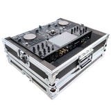 ATA Style Flight Travel Case for Denon DJ Prime Go Digital Controller - Silver On Black