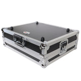 ATA Style Flight Travel Case for Denon DJ Prime Go Digital Controller - Silver On Black