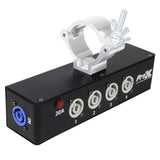 Power Center Five-Way Spitter For Indoor Powercon Connector Delivers Power For Up To 5 Fixtures with Power Cord