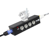 Power Center Five-Way Spitter For Indoor Powercon Connector Delivers Power For Up To 5 Fixtures with Power Cord