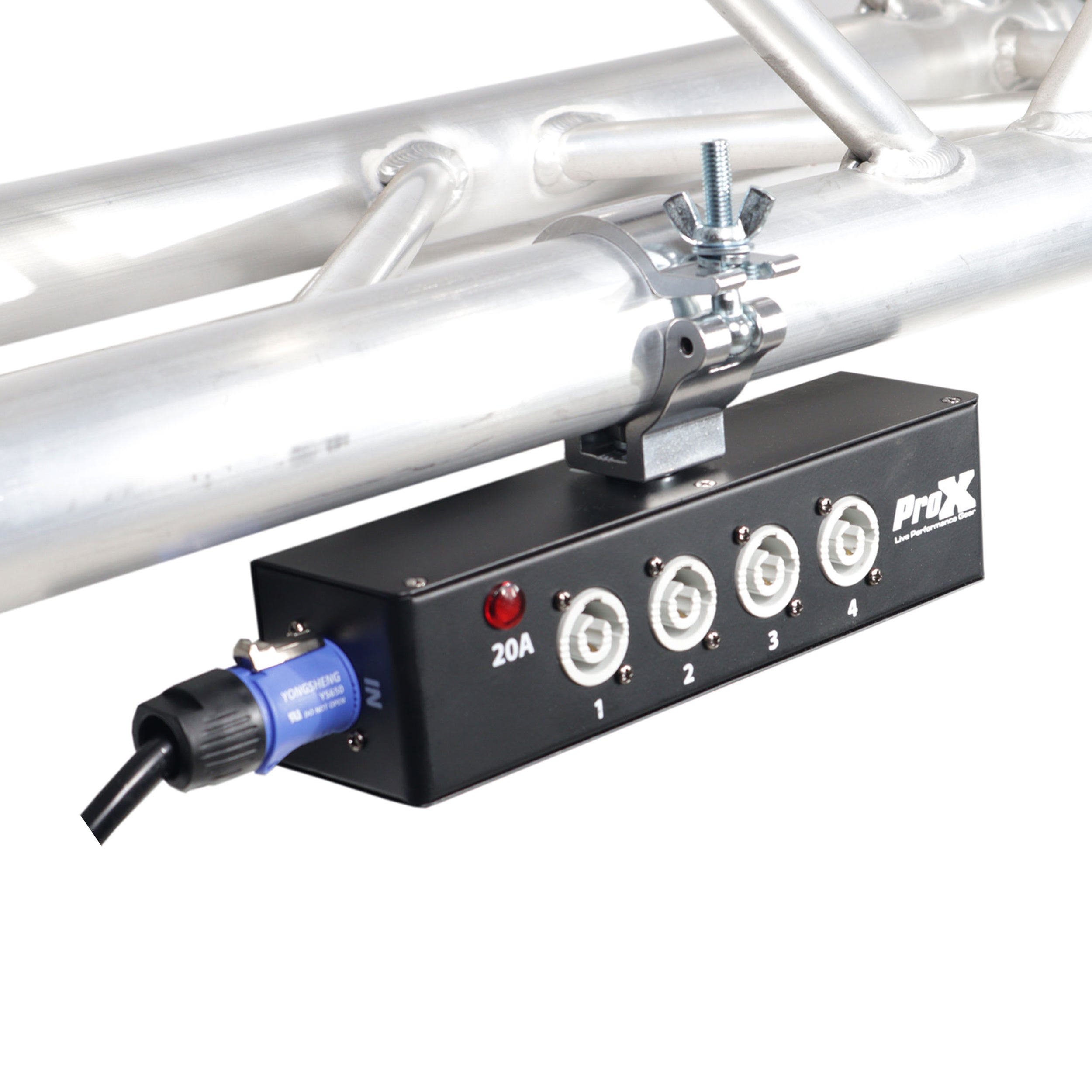 Power Center Five-Way Spitter For Indoor Powercon Connector Delivers Power For Up To 5 Fixtures with Power Cord