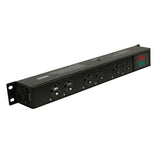 TARA 6-Outlet Edison NEMA 5-20R Power Distribution Box with True1 IN/OUT, LED Voltage and Current Display 20A Power Center