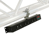 TARA 6-Outlet Edison NEMA 5-20R Power Distribution Box with True1 IN/OUT, LED Voltage and Current Display 20A Power Center
