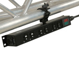 TARA 6-Outlet Edison NEMA 5-20R Power Distribution Box with True1 IN/OUT, LED Voltage and Current Display 20A Power Center