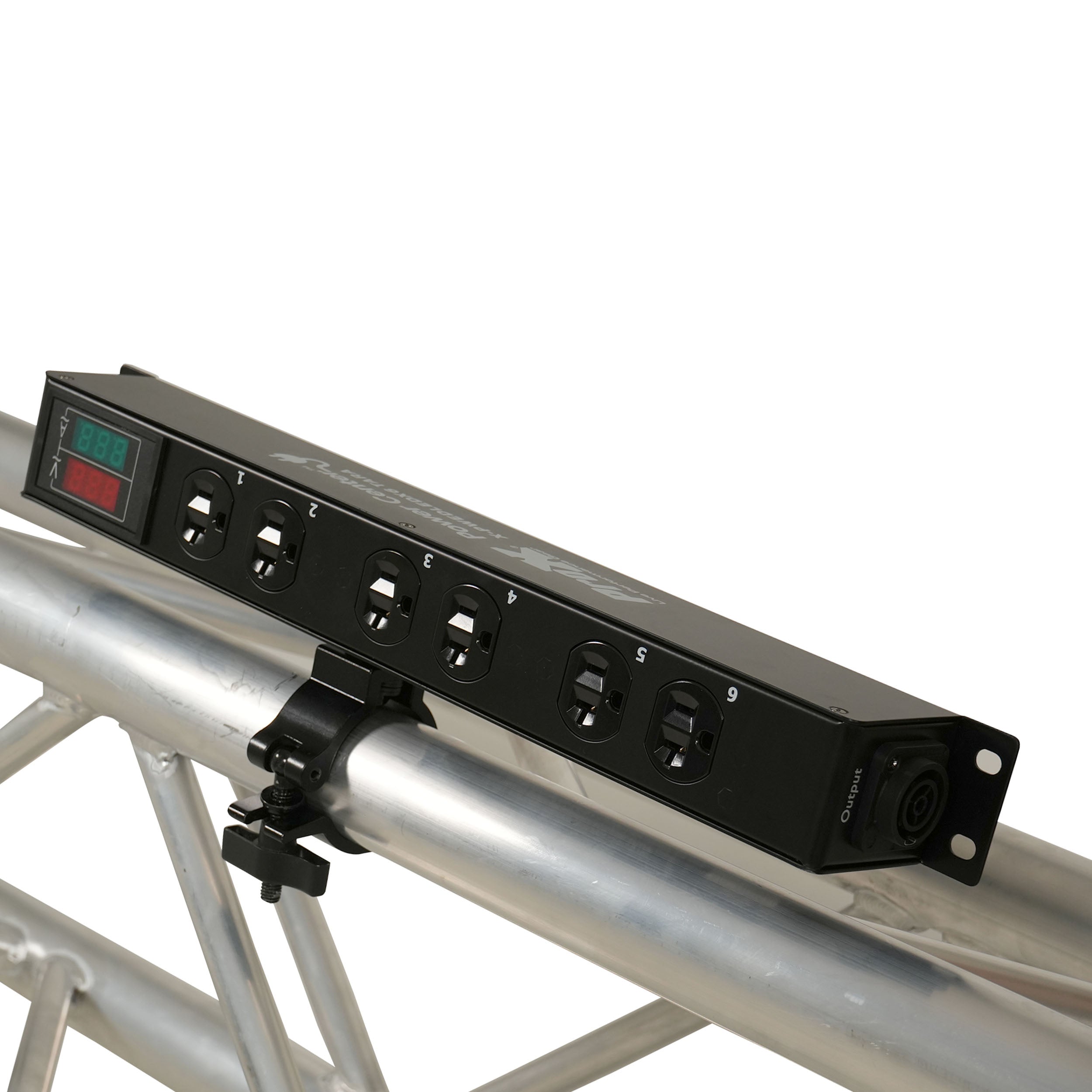 TARA 6-Outlet Edison NEMA 5-20R Power Distribution Box with True1 IN/OUT, LED Voltage and Current Display 20A Power Center