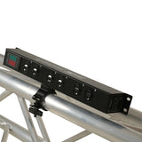 TARA 6-Outlet Edison NEMA 5-20R Power Distribution Box with True1 IN/OUT, LED Voltage and Current Display 20A Power Center
