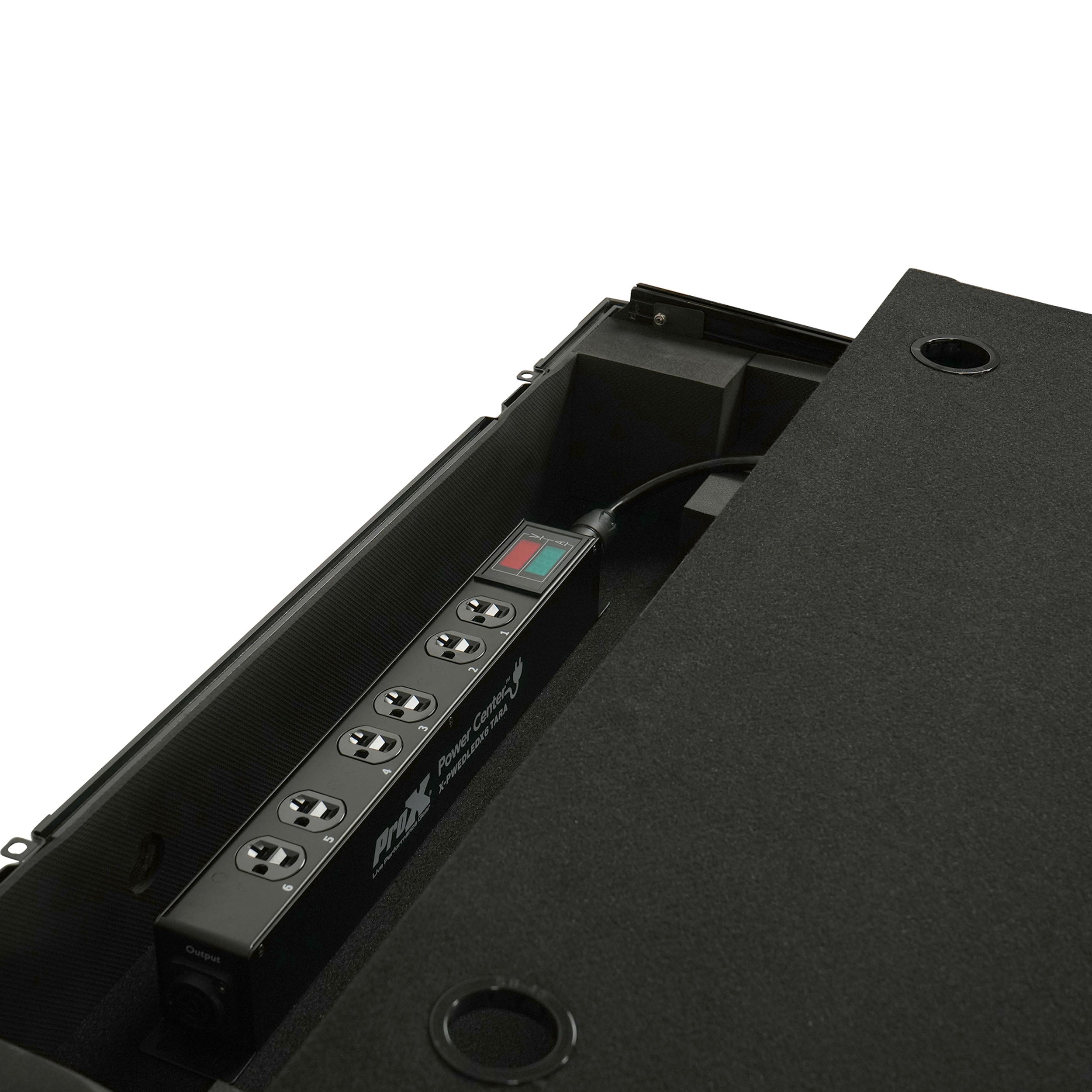 TARA 6-Outlet Edison NEMA 5-20R Power Distribution Box with True1 IN/OUT, LED Voltage and Current Display 20A Power Center