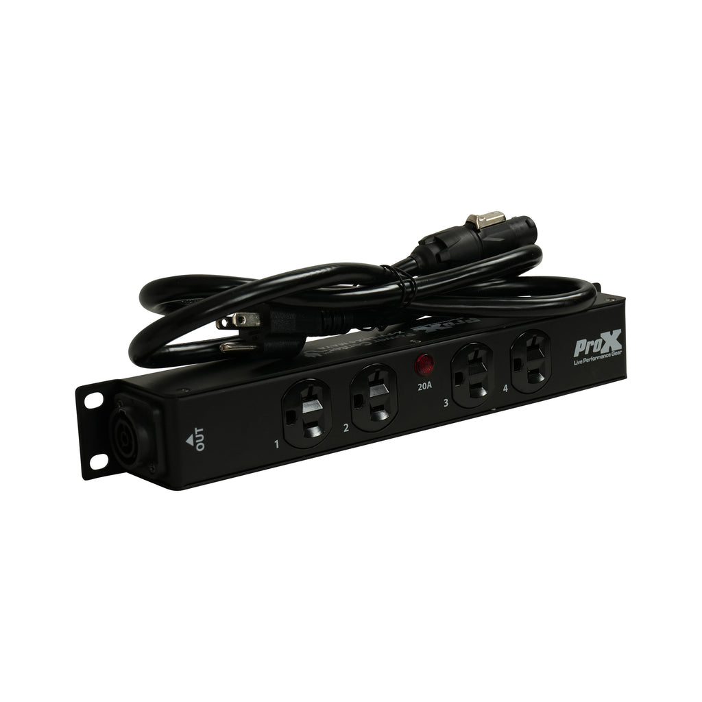 MAYA 4 Outlet Power Strip AC Outlet Box Edison Nema 5-20R with True1 IN/OUT 20A Power Center