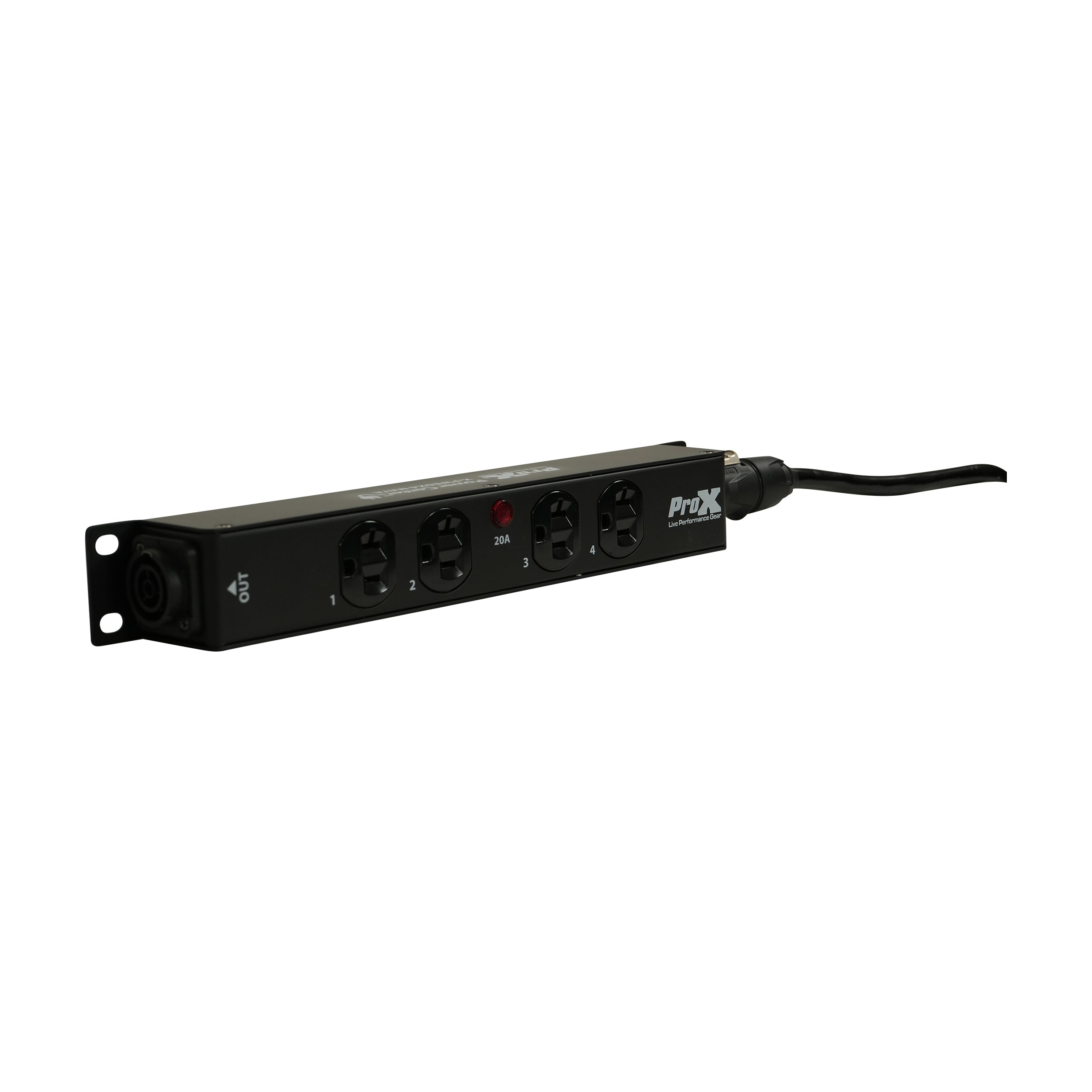 MAYA 4 Outlet Power Strip AC Outlet Box Edison Nema 5-20R with True1 IN/OUT 20A Power Center