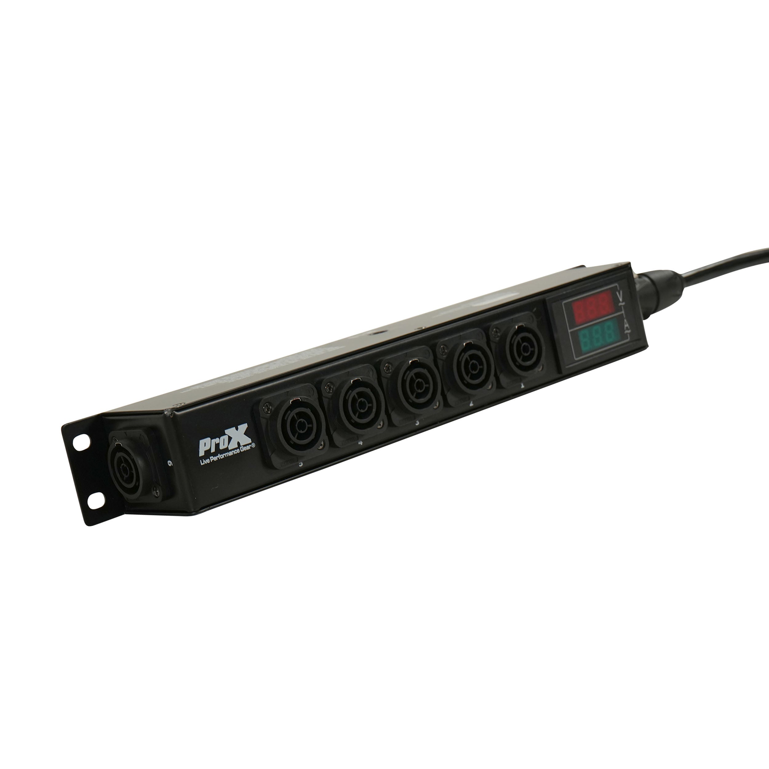 DANA PowerCenter AC to 6X True1 Splitter Outputs - 20A REAN® by NEUTRIK® Connectors w/ V&A Meter