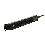 DANA PowerCenter AC to 6X True1 Splitter Outputs - 20A REAN® by NEUTRIK® Connectors w/ V&A Meter