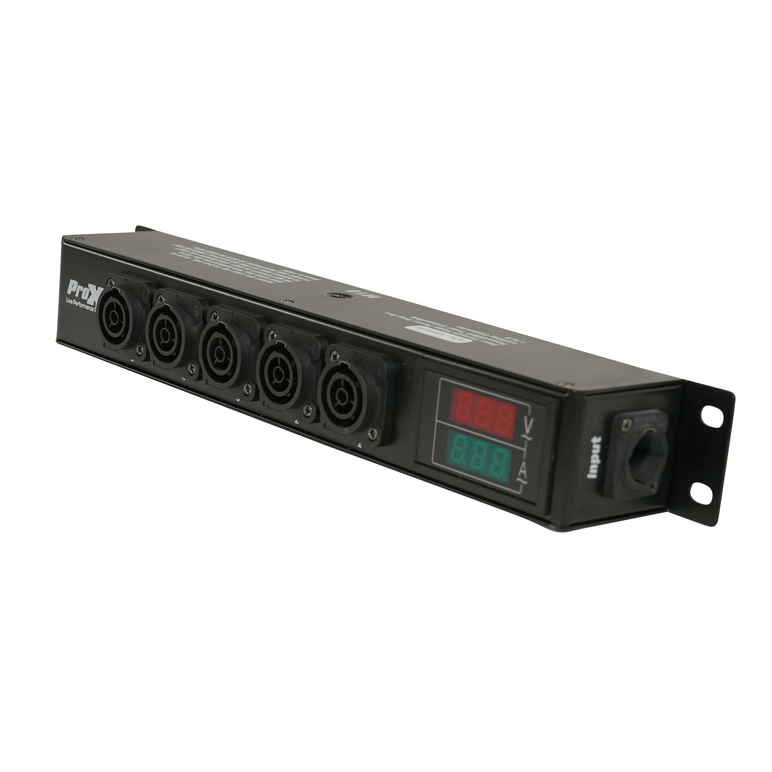 DANA PowerCenter AC to 6X True1 Splitter Outputs - 20A REAN® by NEUTRIK® Connectors w/ V&A Meter