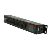 DANA PowerCenter AC to 6X True1 Splitter Outputs - 20A REAN® by NEUTRIK® Connectors w/ V&A Meter