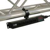 DANA PowerCenter AC to 6X True1 Splitter Outputs - 20A REAN® by NEUTRIK® Connectors w/ V&A Meter