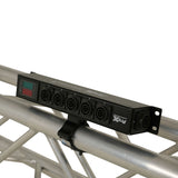 DANA PowerCenter AC to 6X True1 Splitter Outputs - 20A REAN® by NEUTRIK® Connectors w/ V&A Meter
