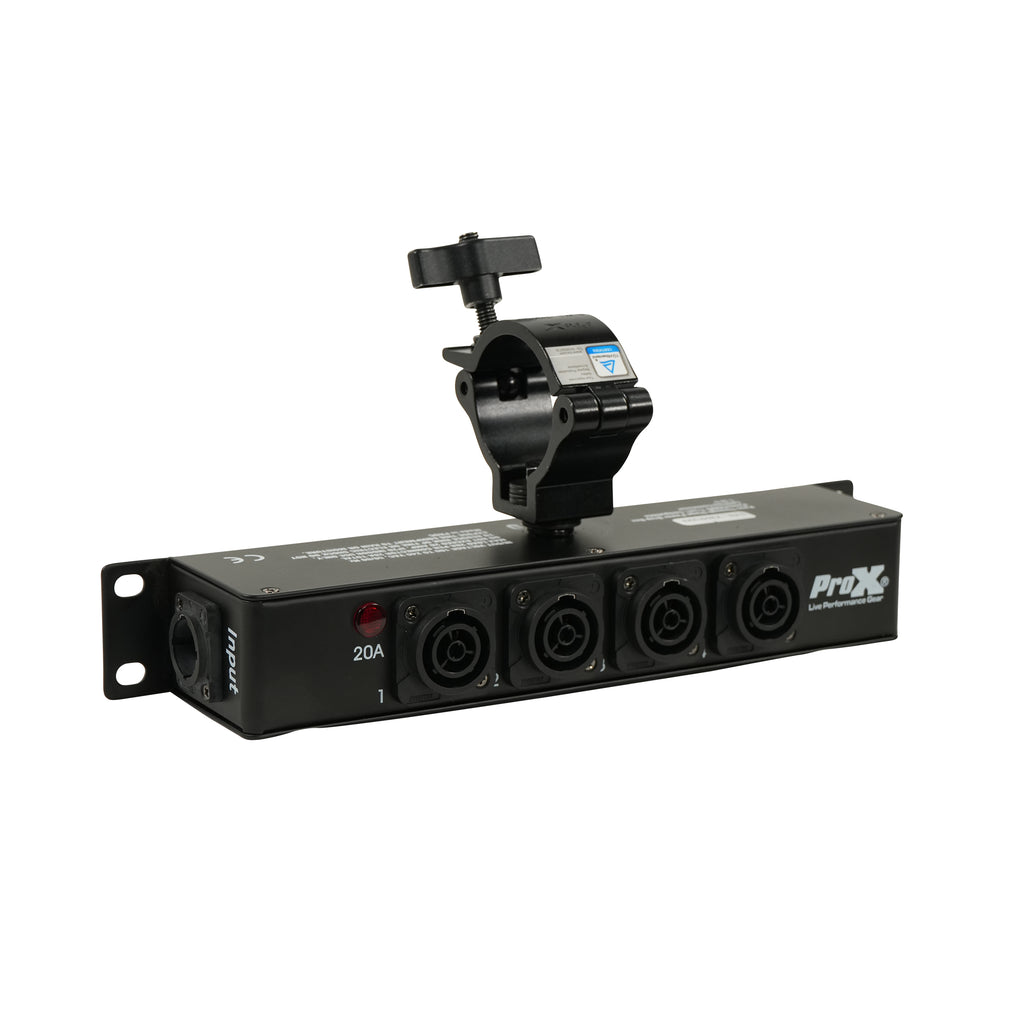 LYRA PowerCenter PowerCON TRUE1 5-Way Power Splitter Box for True1 Power Connection Powers 5 Devices with Power Cord