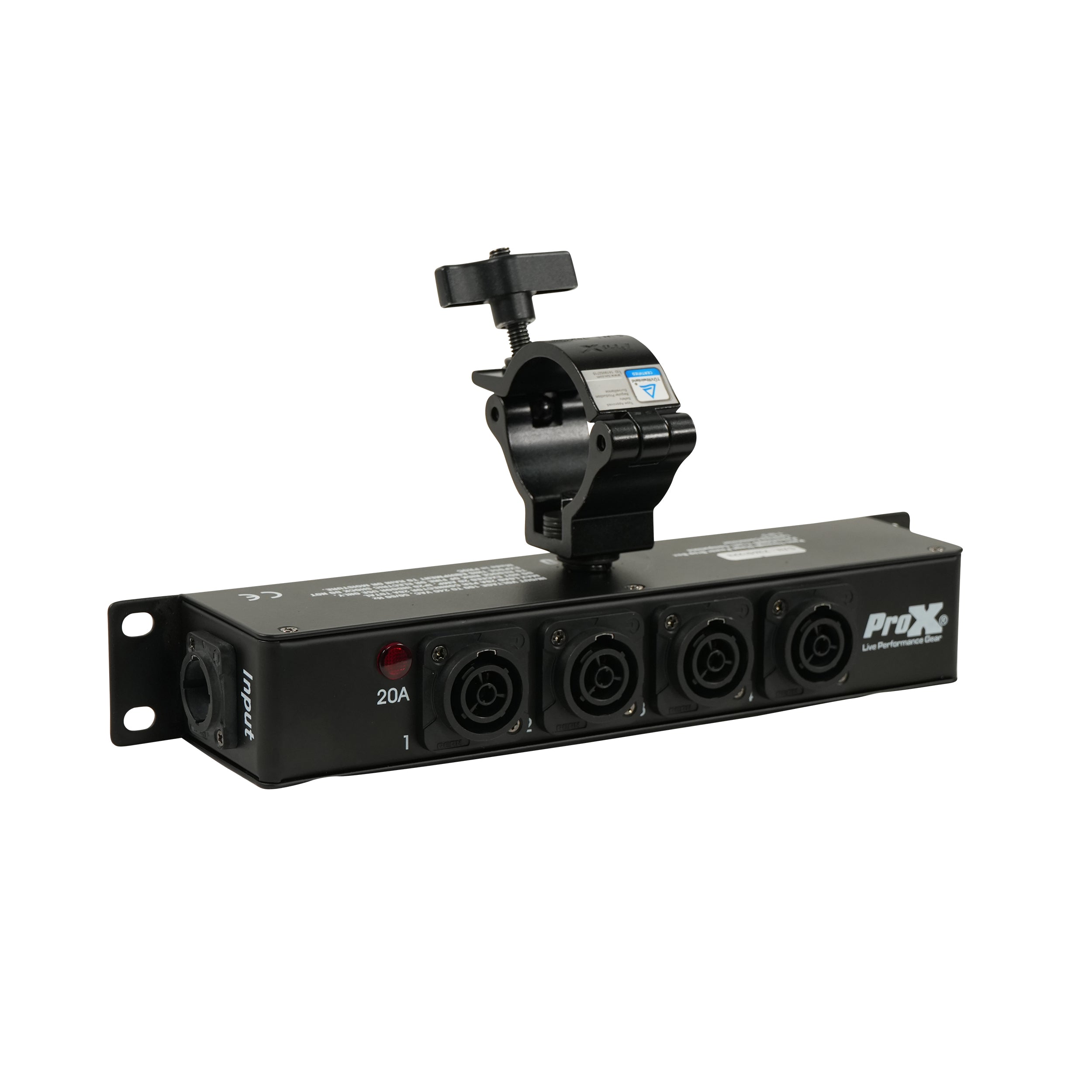 LYRA PowerCenter PowerCON TRUE1 5-Way Power Splitter Box for True1 Power Connection Powers 5 Devices with Power Cord