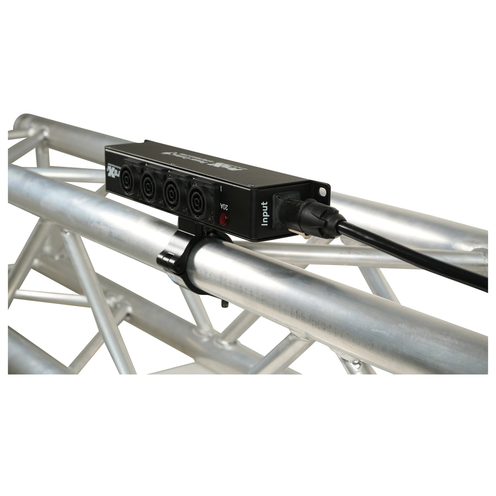LYRA PowerCenter PowerCON TRUE1 5-Way Power Splitter Box for True1 Power Connection Powers 5 Devices with Power Cord
