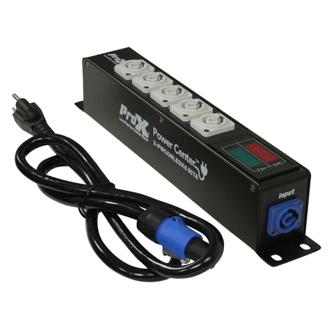 RITA PowerCenter Outlet Box powerCON Compatible Splitter 20A w/ V&A Meter