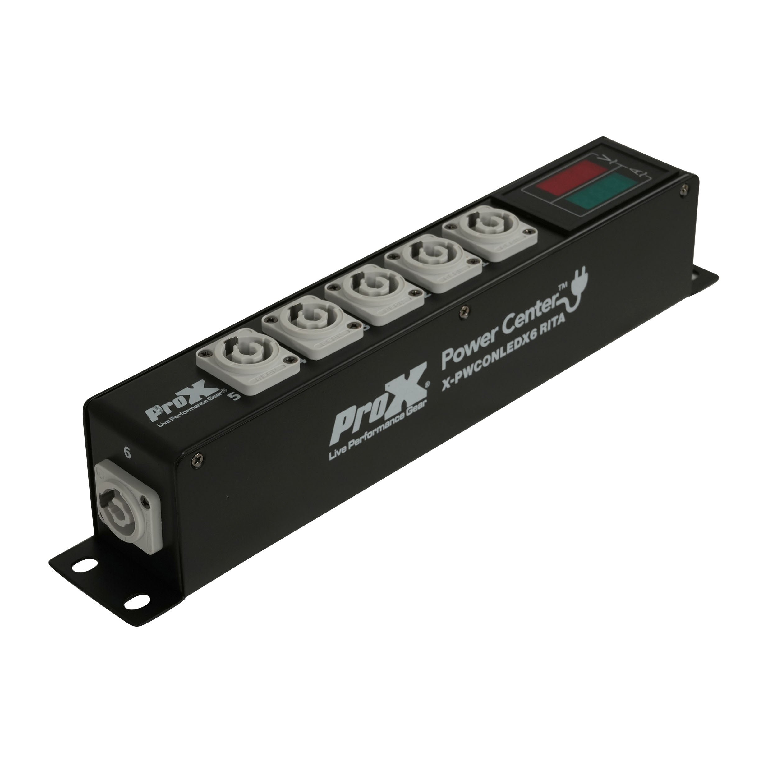 RITA PowerCenter Outlet Box powerCON Compatible Splitter 20A w/ V&A Meter