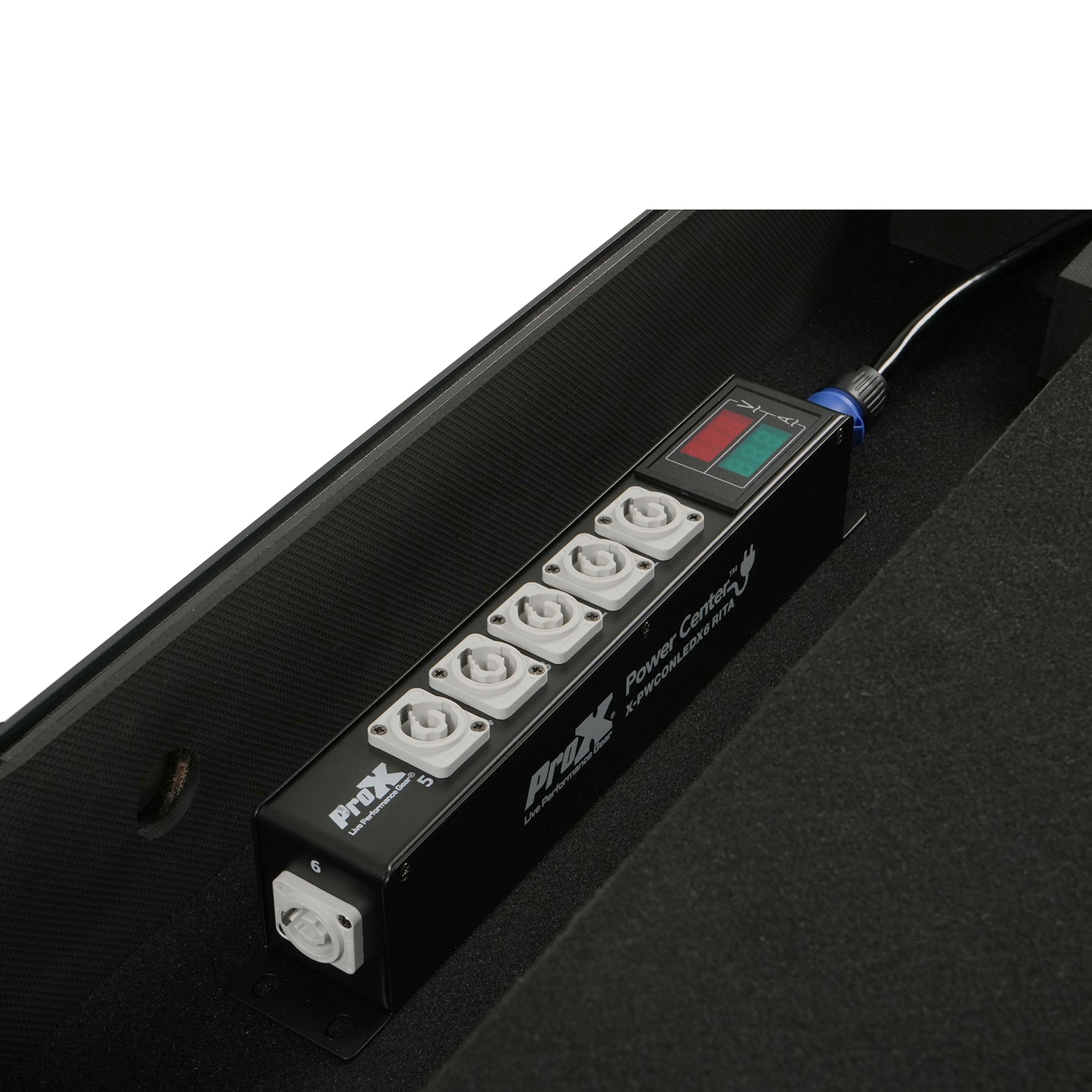 RITA PowerCenter Outlet Box powerCON Compatible Splitter 20A w/ V&A Meter