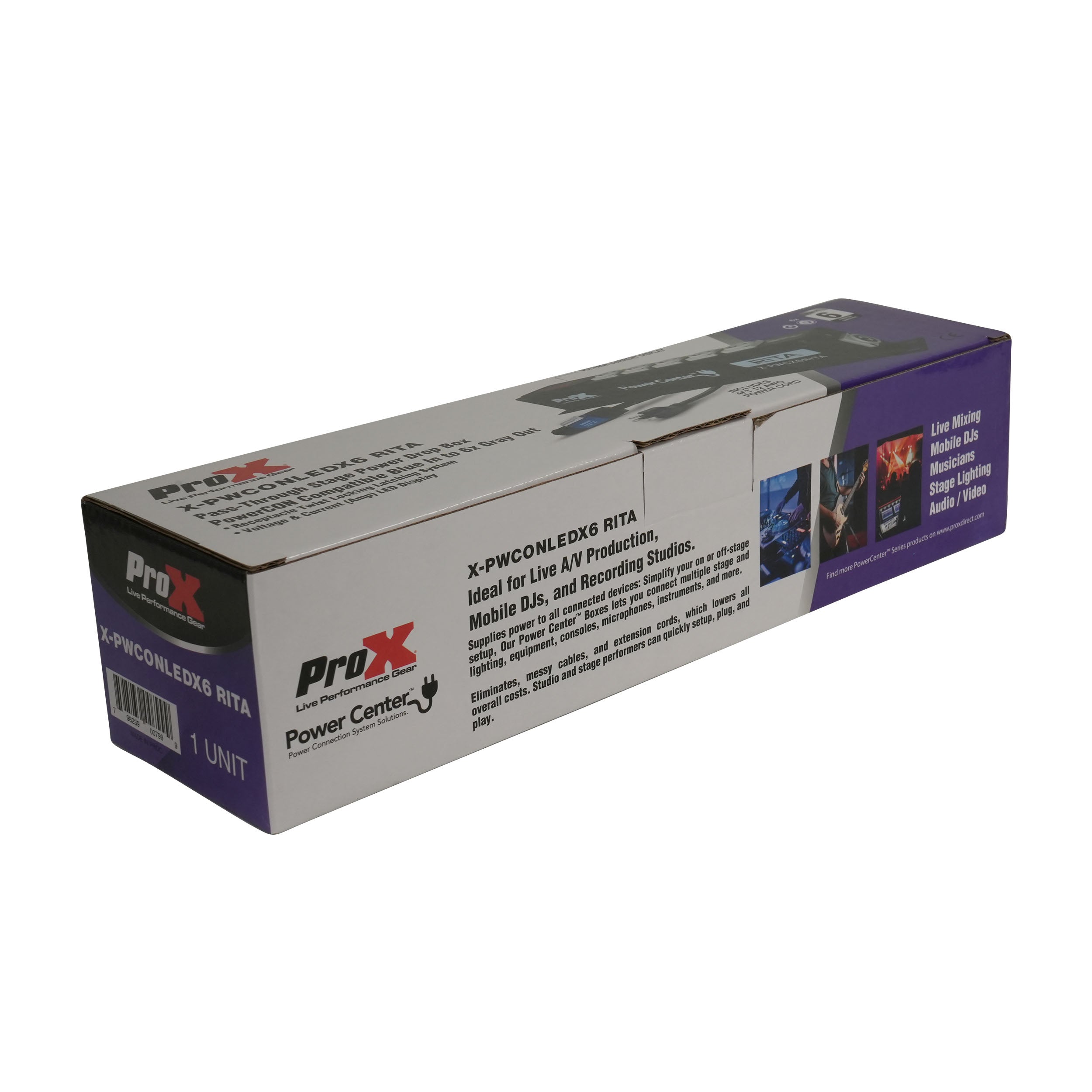RITA PowerCenter Outlet Box powerCON Compatible Splitter 20A w/ V&A Meter