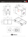 ProX ATA style Flight Case for 2x QSC K10 or K10.2 Speakers