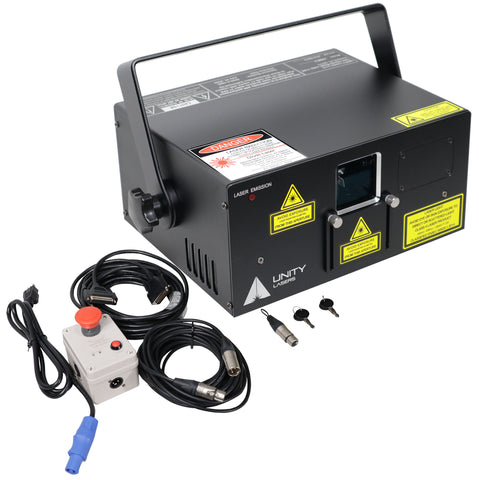 Unity Raw 3 Watt RGB DMX Laser Light Show Projector System