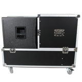 ATA Flight Case for 2x RCF EVOX12 or EV Evolve 50 Compact Arrays Fits Two Speakers and Subwoofers