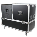 ATA Flight Case for 2x RCF EVOX12 or EV Evolve 50 Compact Arrays Fits Two Speakers and Subwoofers