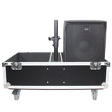 ATA Style Flight-Road Case For RCF EVOX 8 J8 JMIX8 Speaker Array System Fits Two Speakers and Subs