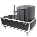 ATA Style Flight-Road Case For RCF EVOX 8 J8 JMIX8 Speaker Array System Fits Two Speakers and Subs