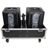 ATA Style Flight-Road Case For RCF EVOX 8 J8 JMIX8 Speaker Array System Fits Two Speakers and Subs
