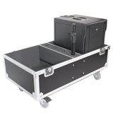 ATA Style Flight-Road Case For RCF EVOX 8 J8 JMIX8 Speaker Array System Fits Two Speakers and Subs