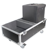 ATA Style Flight-Road Case For RCF EVOX 8 J8 JMIX8 Speaker Array System Fits Two Speakers and Subs