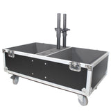 ATA Style Flight-Road Case For RCF EVOX 8 J8 JMIX8 Speaker Array System Fits Two Speakers and Subs
