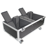 ATA Style Flight-Road Case For RCF EVOX 8 J8 JMIX8 Speaker Array System Fits Two Speakers and Subs