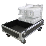 Line Array Flight Case for 4 RCF HDL6-A HDL26-A Speakers W/Wheels