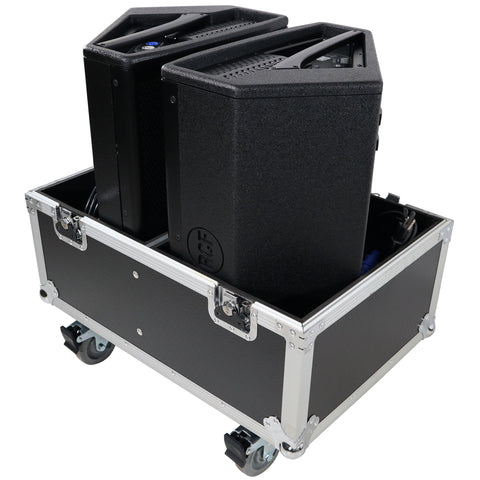 Stage Monitor Flight Case For 2 RCF NX 12-SMA W/4