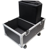 Stage Monitor Flight Case For 2 RCF NX 12-SMA W/4" Wheels