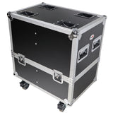 Stage Monitor Flight Case For 2 RCF NX 12-SMA W/4" Wheels