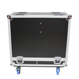 Stage Monitor Flight Case for 2 RCF NX 15-SMA W-4 Inch Casters