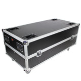 Flight Case for 2 RCF NXW 44-A ,NXL44-A Active 2 Way Column Array with 4 Inch Wheels