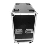Flight Case for Two RCF-TT25-A II High Definition Two-Way Speakers with 4 Inch Wheels