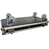 Flight Case for Two RCF-TT25-A II High Definition Two-Way Speakers with 4 Inch Wheels