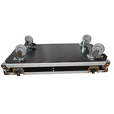 Flight Case for Two RCF-TT25-A II High Definition Two-Way Speakers with 4 Inch Wheels