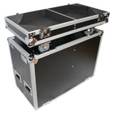 Flight Case for Two RCF-TT25-A II High Definition Two-Way Speakers with 4 Inch Wheels