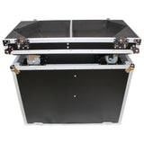 Flight Case for Two RCF-TT25-A II High Definition Two-Way Speakers with 4 Inch Wheels