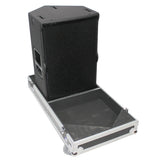 Flight Case for Two RCF-TT25-A II High Definition Two-Way Speakers with 4 Inch Wheels