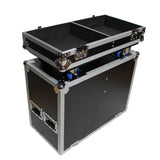 Fits 2x RCF TTL6-A Three-Way Line Array Module Flight Case with 4 inch Wheels